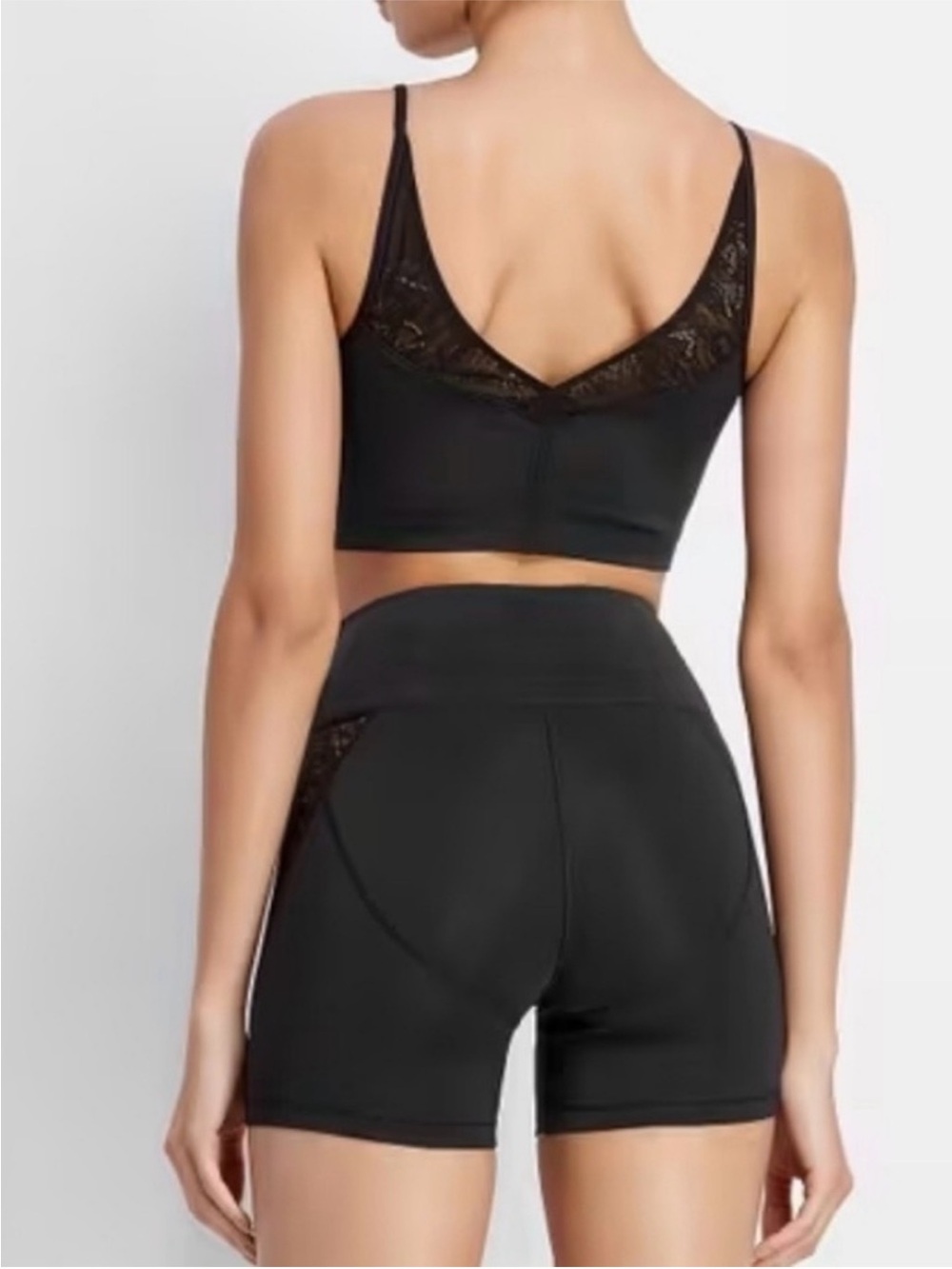 Kiki De Montparnasse Seamless Black Lace Trim Bralette NEW - Picture 4 of 4